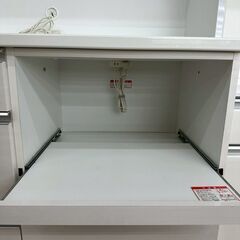 ★リユースのサカイ高崎店★TJ13427 髙橋木工所 食器棚 白 H200×D51×W120.3 クリーニング済みの画像