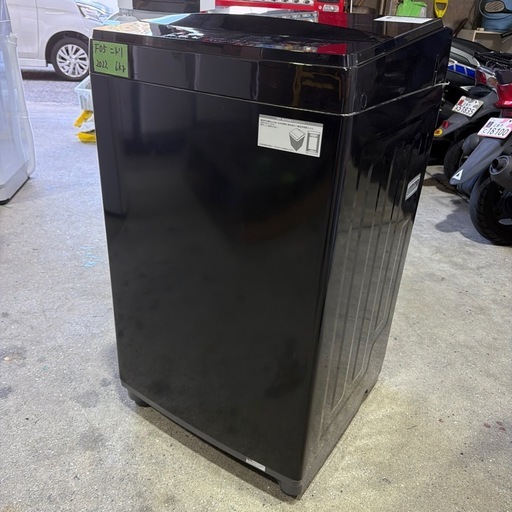F05ニトリ 全自動洗濯機 容量6kg 2022年製 NTR60BKN(メンテナンス済み)