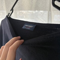 セントジェームスのネイビー長袖シャツLサイズの画像