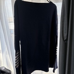 セントジェームスのネイビー長袖シャツLサイズの画像