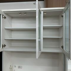 ★リユースのサカイ高崎店★TJ13428  食器棚 白 H201×D42×W100 クリーニング済みの画像