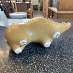 A2511-329 イノシシ インテリア 置物 オブジェ 陶器製 幸せを運ぶシンボル 縁起物 干支 キズ汚れ有りの画像