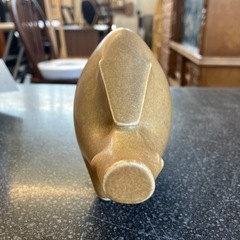 A2511-329 イノシシ インテリア 置物 オブジェ 陶器製 幸せを運ぶシンボル 縁起物 干支 キズ汚れ有りの画像