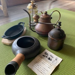 コーヒー、茶セットの画像