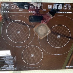 【新品未使用】IRIS OHYAMA IHクッキングヒーター IHC-S313-B（3口）の画像
