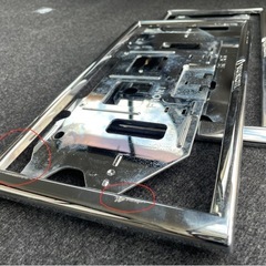 ホンダ 純正 ナンバーフレーム 中古 前後セット
の画像