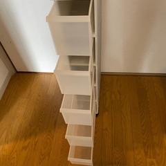 【引渡者決定】閲覧ありがとうございました。スリムストッカー　幅20cm　奥行き48cm　高さ123cmくらいの画像