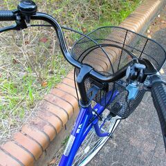 中古自転車 BA ママチャリ 自転車 内装3段ギア 26インチ LEDライト ブルー 通勤 通学 近所のお出掛けなどにの画像