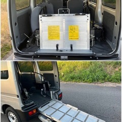 福祉車両！車いす移動車！ハイゼットバン！オートマ！4WD！スロープ、ウインチ付！車検R8/7月まで！地デジナビバックカメラ！の画像