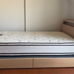 ベッド フレーム　マットレス　セットの画像