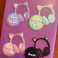 新品未使用　光るワイヤレスヘッドフォンの画像