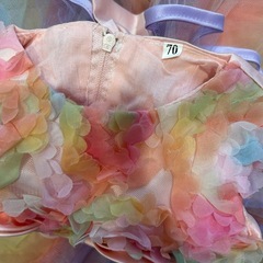 美品 ベビー　カラフルドレス 70の画像