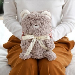 【未使用】もこもこ ブランケット 膝掛け ピンクの画像