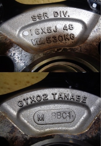 中古タイヤホイール4本SET SSR GTX02 16×5J 100/4 +48 グロスブラック MINERVA RADIAL F20