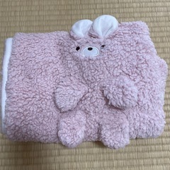 【未使用】もこもこ ブランケット 膝掛け ピンクの画像