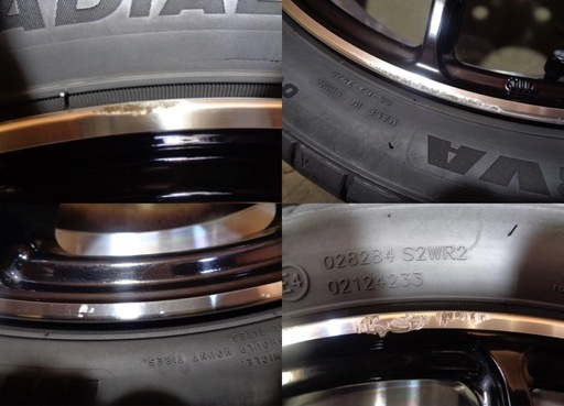 中古タイヤホイール4本SET SSR GTX02 16×5J 100/4 +48 グロスブラック MINERVA RADIAL F20
