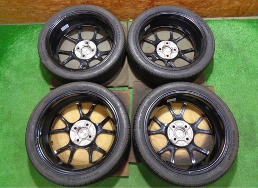中古タイヤホイール4本SET SSR GTX02 16×5J 100/4 +48 グロスブラック MINERVA RADIAL F20