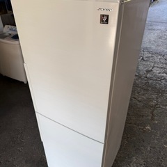 シャープ SHARP プラズマクラスター冷蔵庫 (280L 右開き) 2ドア ホワイト系 SJ-PD28E-Wの画像