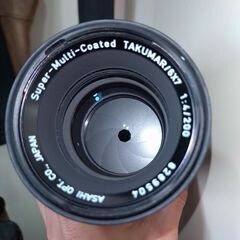 極上品 Pentax SMC Takumar 6x7 200mm f/4 中判レンズ 67 ★希少な純正キャップ付きの画像