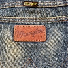 デニム　ジーンズ　ラングラーの画像