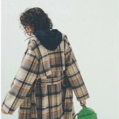 Mila Owen チェックコートの画像