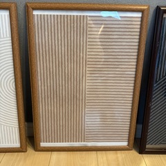 アート3枚セット　額縁付きの画像