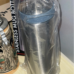 飲み物入れ3点セットで！　湯呑み　ビアジョッキ　ステンレスボトルの画像