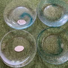手づくりガラス皿ほぼ未使用の画像