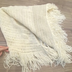 毛糸編み マルチマットの画像