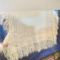 毛糸編み マルチマットの画像