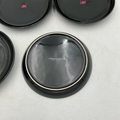 JUNKO KOSHINO コシノジュンコ　
黒×赤 プレート 5枚セットの画像