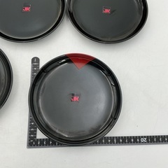 JUNKO KOSHINO コシノジュンコ　
黒×赤 プレート 5枚セットの画像