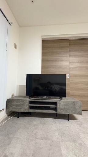 異素材MIX ワイド テレビボード 『Stova ストーヴァ』　幅150cm ストーングレー テレビ台　テレビボード