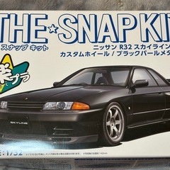 1/32 アオシマ 楽プラ R32スカイライン +社外レジンホイールの画像