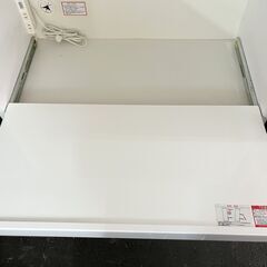 【ドリーム池田店】◎ジモティ割対象品◎レンジ台　ロータイプ　ホワイト　IKW-238の画像