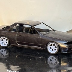 1/32 アオシマ 楽プラ R32スカイライン +社外レジンホイールの画像