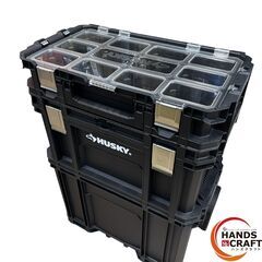 【中古】 HUSKY ハスキー システムキャリー ツール 工具 箱 ボックス 収納 ツールボックス キャリーボックス キャリー 移動 【ハンズクラフト沖縄豊見城店】の画像