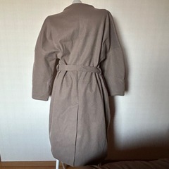 LULALA レディース　ノーカラー　ロングコートの画像