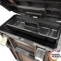 【中古】 HUSKY ハスキー システムキャリー ツール 工具 箱 ボックス 収納 ツールボックス キャリーボックス キャリー 移動 【ハンズクラフト沖縄豊見城店】の画像