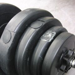 ダンベルセット 40kg 連結シャフトでバーベルにも！20kg×2個セット 筋トレ トレーニング 札幌 手稲の画像