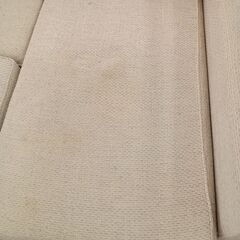 ★リユースのサカイ千葉中央店★  L字ソファ　オットマン付 ベージュ H75×D142×W242 クリーニング済み TC5457の画像