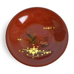大内塗　菓子器　漆器　漆芸　伝統工芸　茶道具　金彩の画像