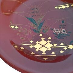 大内塗　菓子器　漆器　漆芸　伝統工芸　茶道具　金彩の画像