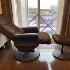 ニトリ★パーソナルチェア(Dメッシュ DBR)☆リクライニング1人掛けソファの画像