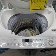 J3228　【リユースのサカイ柏店】 SHARP　シャープ　　7.0kg洗濯機　　ES-GE7B-W　2018年製 動作確認　クリーニング済み　参考価格:　71,368円　の画像