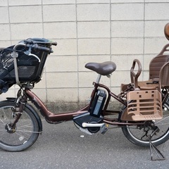  {受付中}🔴⭐️超特価⭐🔴 電動自転車 ブリヂストン 20インチ 子供乗せ アシスト 中古 110803の画像