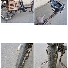  {受付中}🔴⭐️超特価⭐🔴 電動自転車 ブリヂストン 20インチ 子供乗せ アシスト 中古 110803の画像
