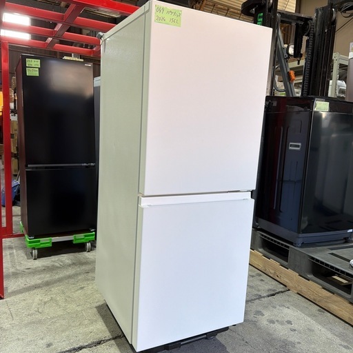 049★極美品★Panasonic パナソニック 2ドア冷蔵庫 156L 右開き NR-B16C1-W マットオフホワイト 2024年製