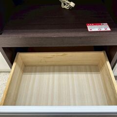 ★リユースのサカイ高崎店★TJ13421  レンジ台 ダークブラウン H83×D49.5×W60.5 クリーニング済みの画像