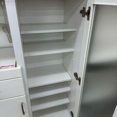 ★リユースのサカイ高崎店★TJ13422 (株)ニトリ レンジ台 白 H115×D40×W79.8 クリーニング済みの画像